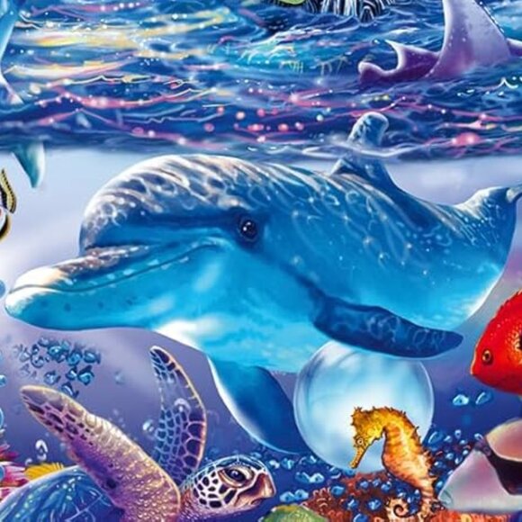 New sealed Ravensburger 500pcs Puzzle-Magical Moonlight Glow in Dark Puzzle - Picture 7 of 16